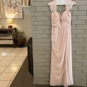 Blush Pink Bridesmaids Dress-  Dry Cleaned and Hemmed!